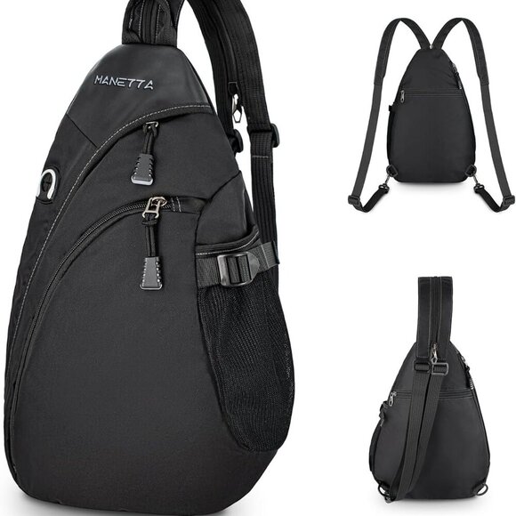 Water-Resistant Traveler's Sling Backpack with Anti-Theft Pocket and Pockets - Picture 1 of 7